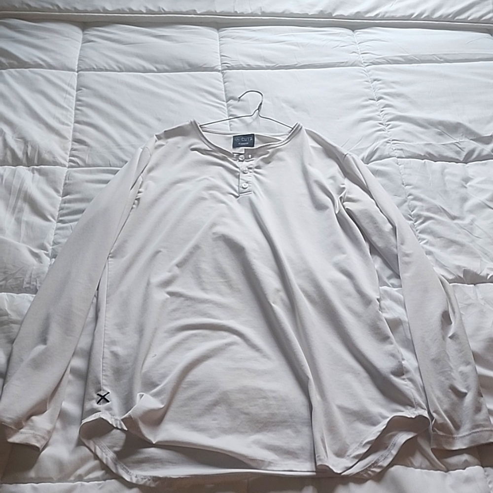 White CUTS long sleeve tee